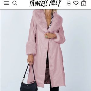 ISO PRINCESS POLLY ALICE PINK PENNY LANE COAT OR BLACK